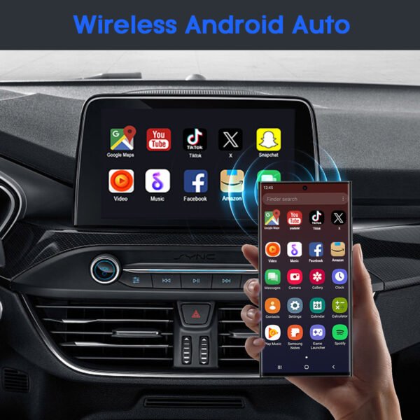 Wired to Wireless CarPlay & Android Auto Adapter