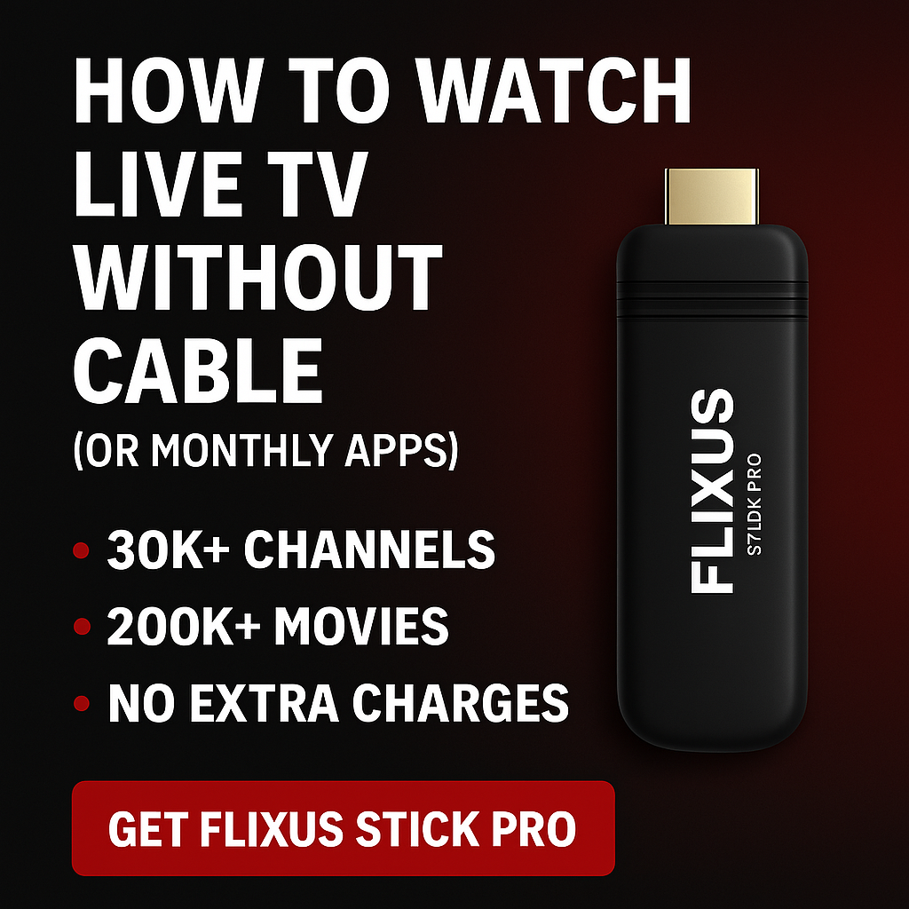 How to Watch Live Tv Without Cable (or Monthly Apps) • Flixus Stick Pro